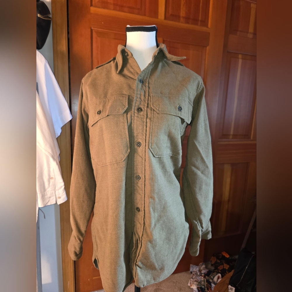 WWII Army Shirt Mens Small
